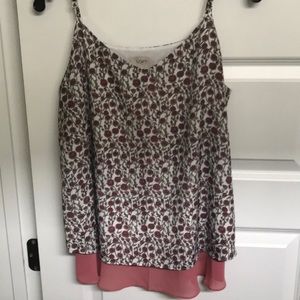 LOFT pink Cute & comfy tank (Size M)